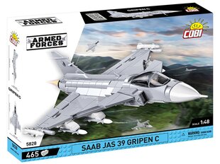 COBI - Конструктор Saab JAS 39 Gripen C, 1/48, 5828 цена и информация | Конструкторы и кубики | 220.lv