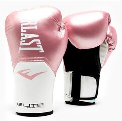 Боксерские перчатки Everlast Elite Pro Style розовые цена и информация | Боевые искусства | 220.lv