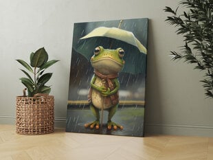 Mīlīga varde ar lietussargu цена и информация | Картины | 220.lv