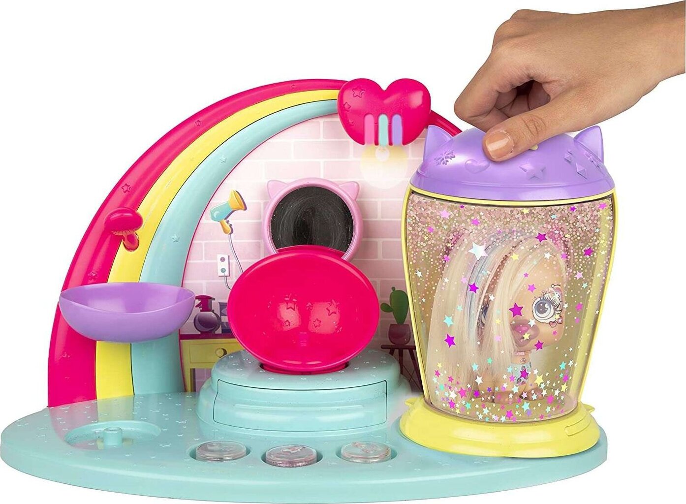 Frizētava ar aksesuāriem IMC toys 711723, rozā цена и информация | Rotaļlietas meitenēm | 220.lv
