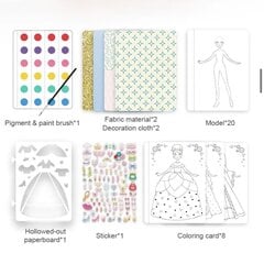 Блокнот маленького дизайнера - Бал принцесс MiDeer цена и информация | Принадлежности для рисования, лепки | 220.lv