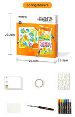 Mideer eļļas pasteļa gleznu komplekts "Pavasara ziedi" cena un informācija | Modelēšanas un zīmēšanas piederumi | 220.lv