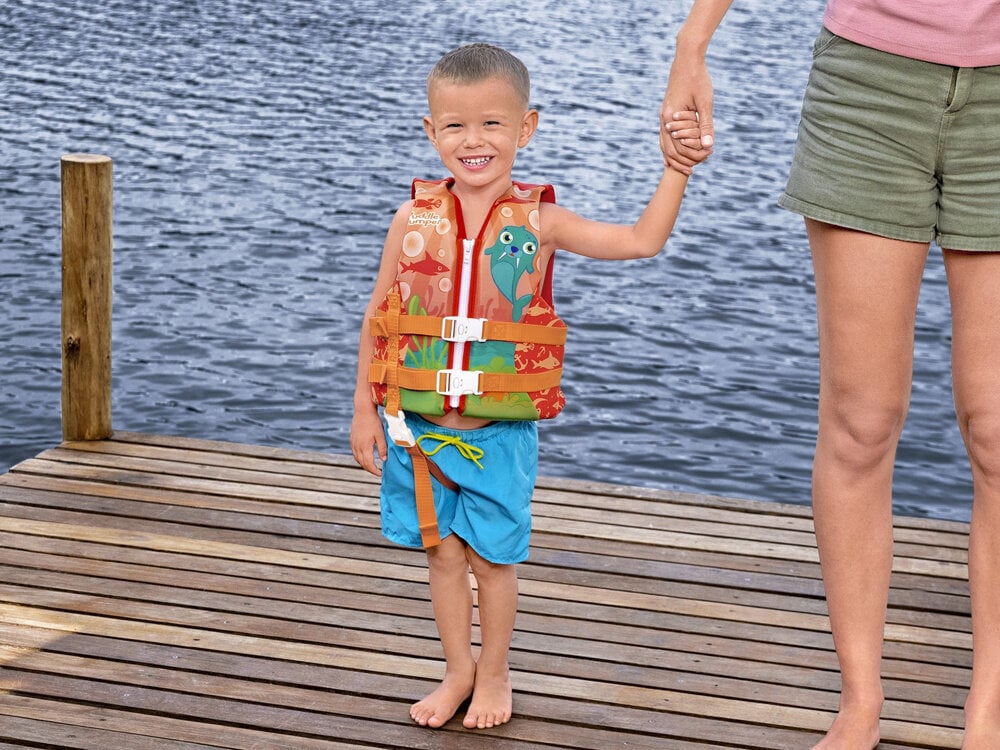Piepūšamā peldveste bērniem Bestway, oranža cena un informācija | Peldvestes, peldēšanas piedurknes | 220.lv