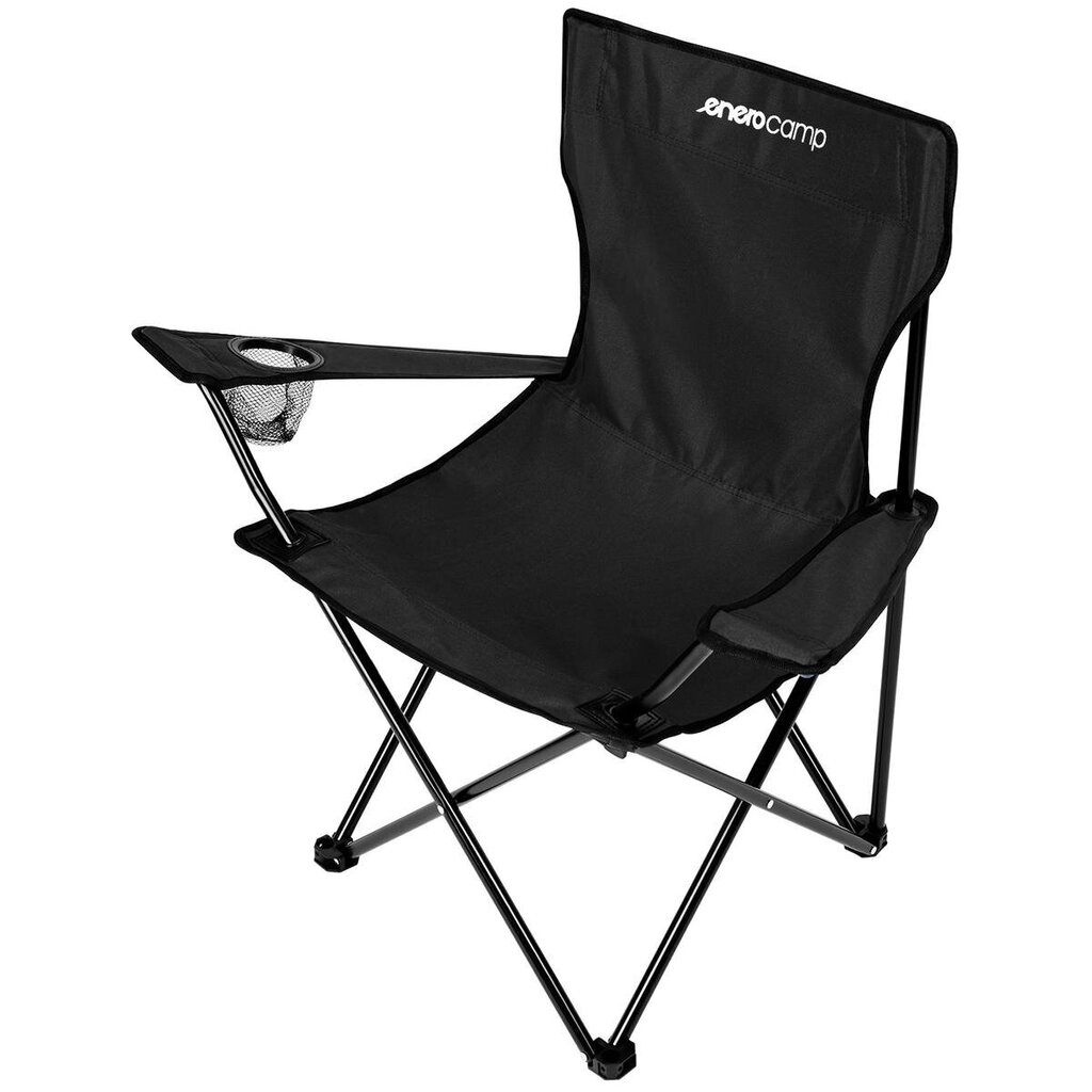 Saliekamais krēsls Enero Camp, 50x50x80cm, melns cena un informācija |  Tūrisma mēbeles | 220.lv