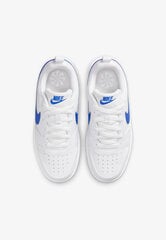 Brīvā laika apavi zēniem Nike Court Borough Low White Blue DV5456 110 DV5456 110/4.5, balti цена и информация | Детская спортивная обувь | 220.lv