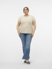 Vero Moda Curve женская футболка 10305528*01, kreem 5715514255321 цена и информация | Женские футболки | 220.lv