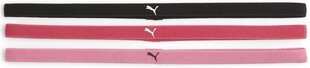 Puma Galvas Saites AT Sportbands Womens (3pcs) Black Pink 053491 23 053491 23 цена и информация | Спортивная одежда для женщин | 220.lv