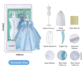 Mideer radošuma komplekts "Princeses ģērbtuve", zils cena un informācija | Rotaļlietas meitenēm | 220.lv