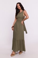 B242 Платье макси с декоративными лацканами - бежевый цена и информация | Платья | 220.lv