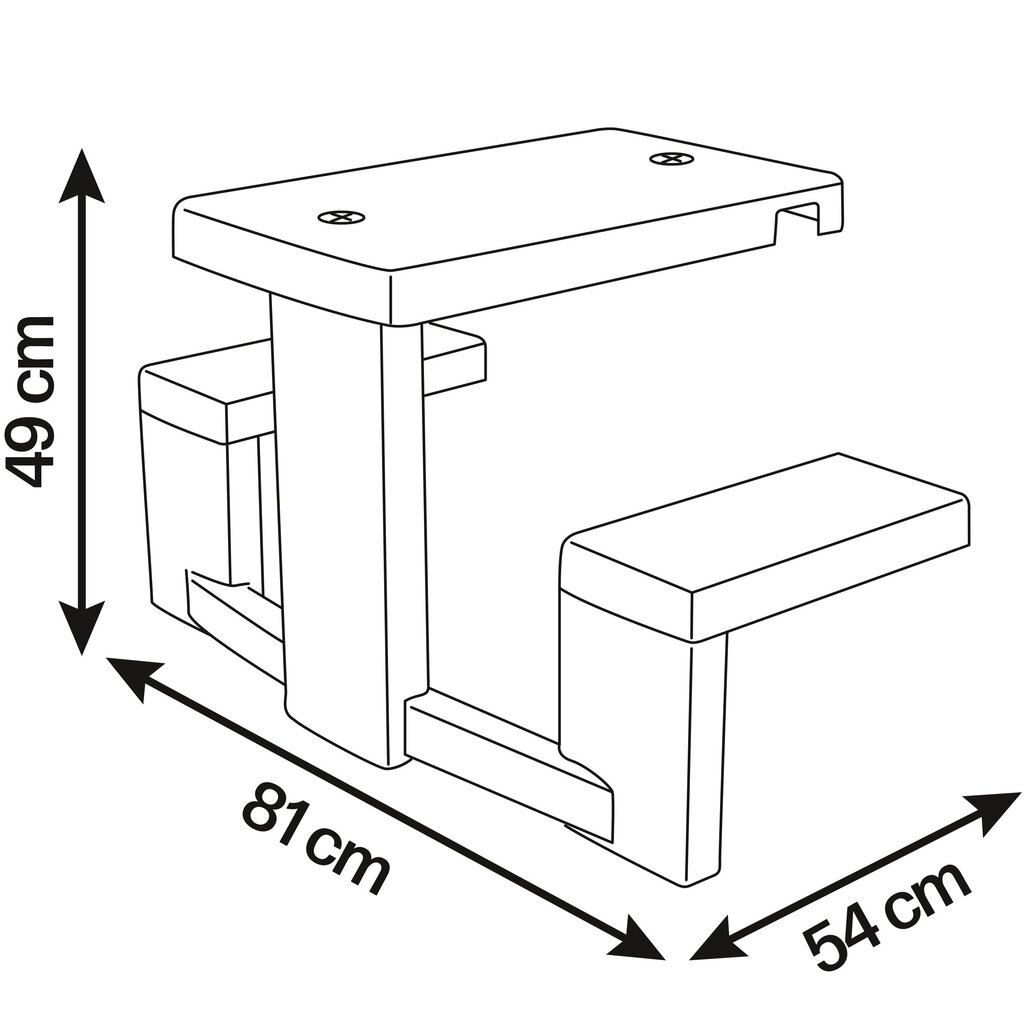 Bērnu piknika galds dārza mājiņai Smoby, zaļš cena un informācija | Bērnu rotaļu laukumi, mājiņas | 220.lv