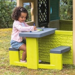 Bērnu piknika galds dārza mājiņai Smoby, zaļš cena un informācija | Bērnu rotaļu laukumi, mājiņas | 220.lv