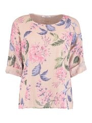 Zabaione женская блузка VANESSA PL*01, бежевый/розовый 4068696120194 цена и информация | Женские блузки, рубашки | 220.lv