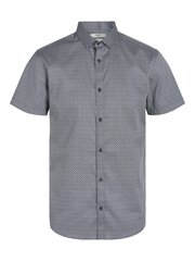 Jack & Jones vīriešu krekls 12254795*01, tumši zils/balts 5715520337370 цена и информация | Мужские рубашки | 220.lv