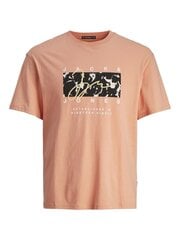 Jack & Jones vīriešu t-krekls 12255517*03, oranžs 5715519692459 cena un informācija | Vīriešu T-krekli | 220.lv
