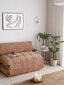 Dīvāns-gulta Fold Kadife, smilšu krāsā cena un informācija | Dīvāni | 220.lv