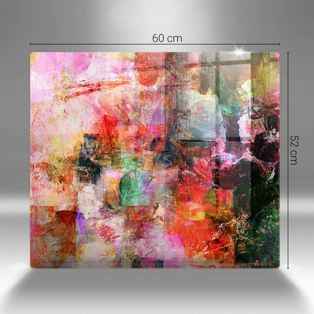 Decormat griešanas dēlītis Krāsas abstrakcija, 60x52 cm cena un informācija | Griešanas dēlīši | 220.lv