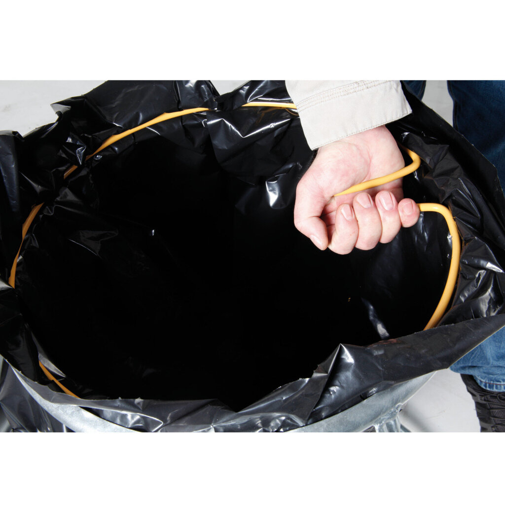 Metāla statīvs atkritumu maisiem ar dzelzs pārsegu, 120l cena un informācija | Miskastes maisi | 220.lv
