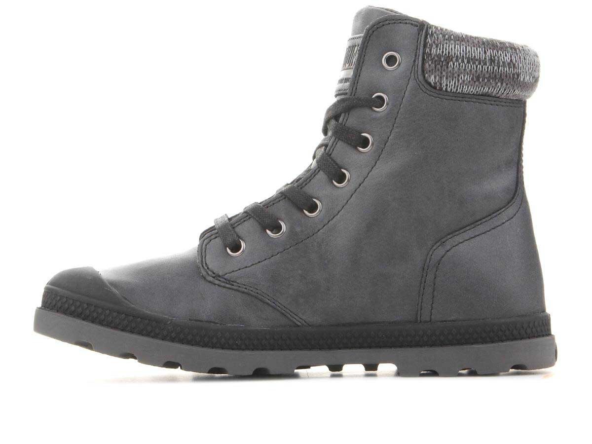 Zābaki sievietēm Palladium Pampa Hi Knit LP 95172-036-M 19894-21, pelēki cena un informācija | Sieviešu zābaki, puszābaki | 220.lv