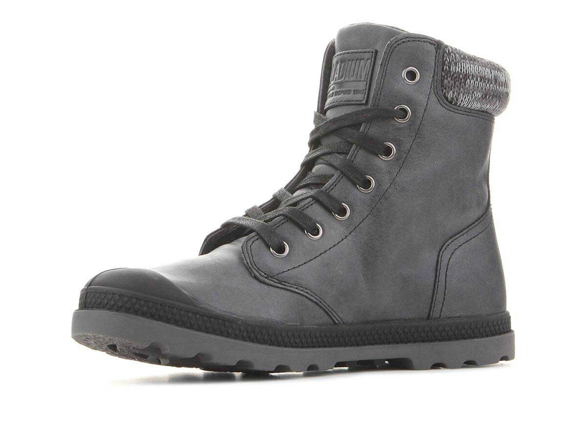 Zābaki sievietēm Palladium Pampa Hi Knit LP 95172-036-M 19894-21, pelēki cena un informācija | Sieviešu zābaki, puszābaki | 220.lv