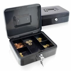 металлический ящик для денег, темно-серый цена и информация | Сейфы | 220.lv