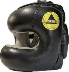 Кожаный боксерский шлем Sportera, чёрный цена и информация | Боевые искусства | 220.lv
