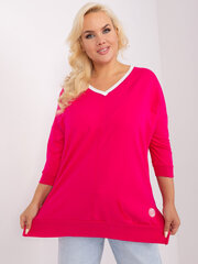 Женская блузка больших размеров персикового цвета цена и информация | Женские блузки, рубашки | 220.lv