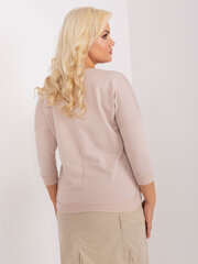 Женская темно-бежевая блузка с длинными рукавами цена и информация | Женские блузки, рубашки | 220.lv