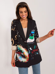 черный элегантный пиджак с окантовкой цена и информация | Женские пиджаки | 220.lv