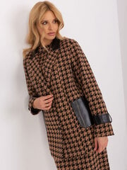 темно-коричневый женский блейзер с рукавом 3/4 adela цена и информация | Женские пиджаки | 220.lv