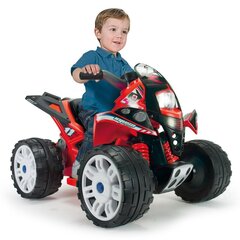 Vienvietīgs bērnu elektrokvadracikls The Beast 12V, Injusa, sarkans cena un informācija | Bērnu elektroauto | 220.lv
