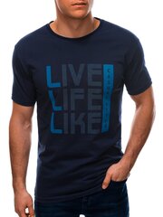 T-krekls vīriešiem Edoti s1569, zils cena un informācija | Vīriešu T-krekli | 220.lv