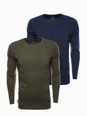 T-krekls vīriešiem Ombre Clothing z43 120239, zaļš un zils, 2 gab. cena un informācija | Vīriešu T-krekli | 220.lv