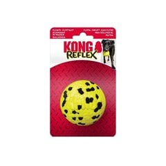 Suņu rotaļu bumbiņa Kong Reflex L, 7,62 cm, dzeltena cena un informācija | Suņu rotaļlietas | 220.lv