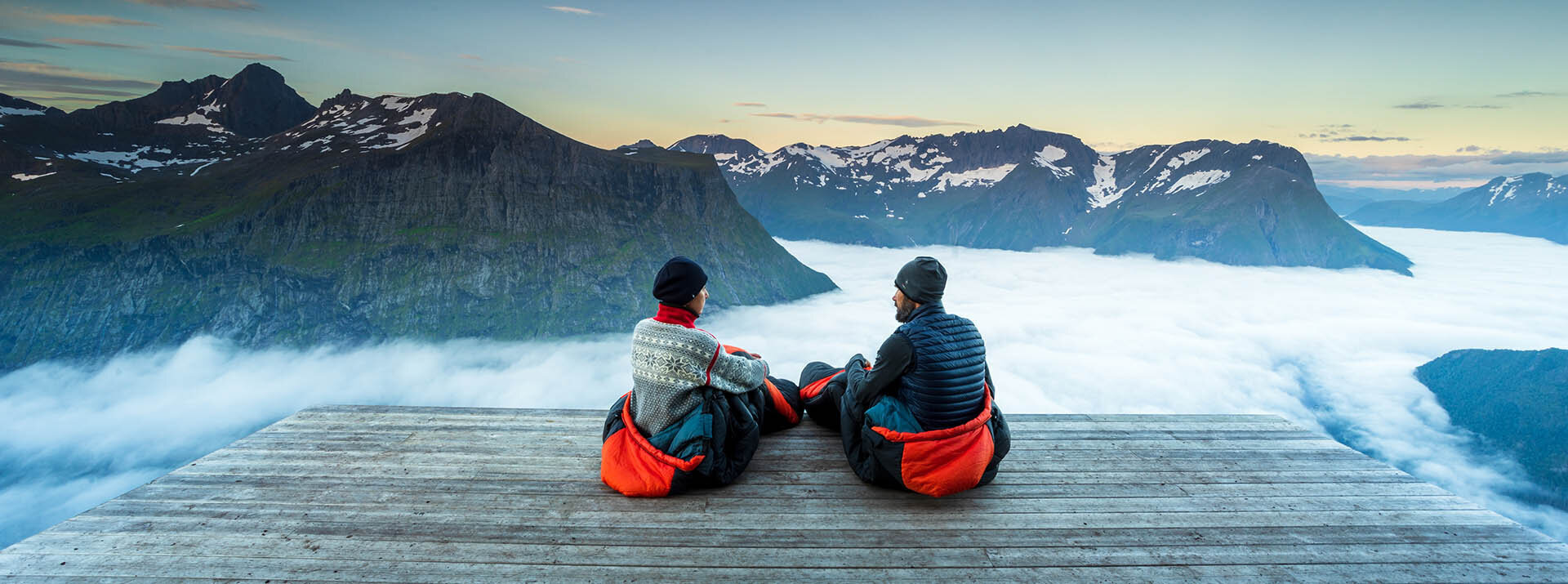 Guļammaiss Fjord Nansen Finmark XL Left, 225x85 cm, oranžs cena un informācija | Guļammaisi | 220.lv