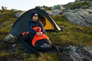 Guļammaiss Fjord Nansen Finmark Mid Left, 198x80 cm, oranžs cena un informācija | Guļammaisi | 220.lv