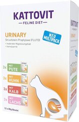 Kattovit Feline Diet Urinary набор для взрослых кошек, 12х85 г цена и информация | Консервы для котов | 220.lv