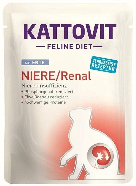 Kattovit Feline Diet Niere/Renal komplekts pieaugušiem kaķiem, 12x85 g цена и информация | Konservi kaķiem | 220.lv