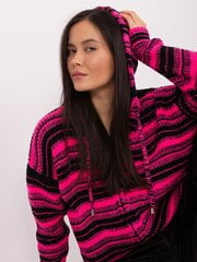 Džemperis sievietēm, rozā/melns cena un informācija | Sieviešu džemperi | 220.lv