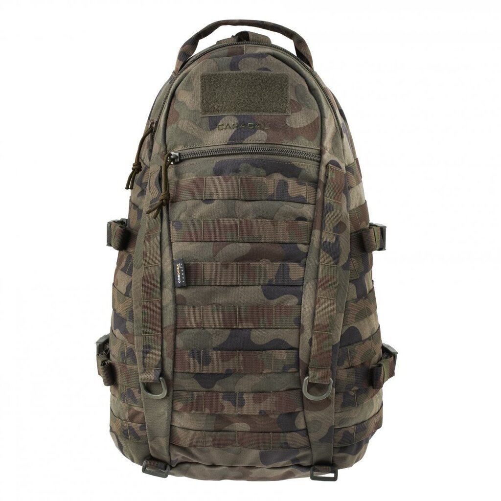 Mugursoma Wisport Caracal PL Woodland 93 Full Camo, 25 l, zaļa cena un informācija | Pārgājienu un ceļojumu mugursomas | 220.lv