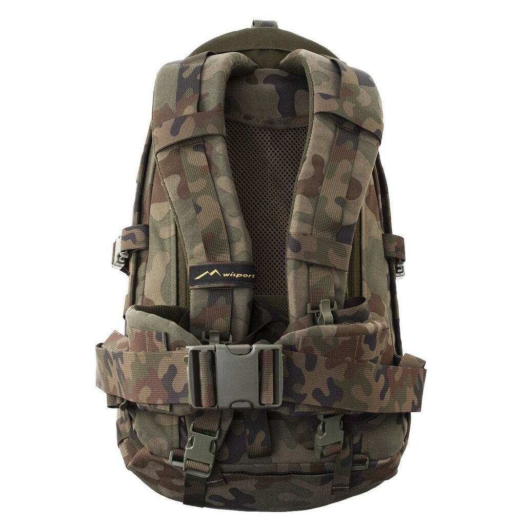 Mugursoma Wisport Caracal PL Woodland 93 Full Camo, 25 l, zaļa cena un informācija | Pārgājienu un ceļojumu mugursomas | 220.lv