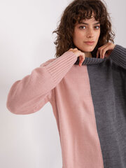 Džemperis sievietēm, rozā/pelēks cena un informācija | Sieviešu džemperi | 220.lv