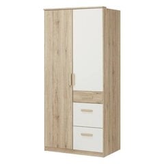 Skapis Aatrium Cariba, 90x58x199 cm, brūns/balts cena un informācija | Skapji | 220.lv