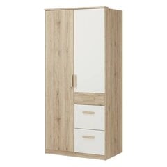 Шкаф Aatrium Cariba, 90x58x199 см, коричневый/белый цена и информация | Шкафы | 220.lv