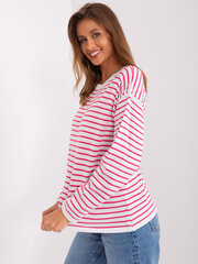 Женский бело-розовый свитер оверсайз цена и информация | Женские кофты | 220.lv
