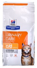 Hill's Prescription Diet Feline c/d Urinary Care pieaugušiem kaķiem, ar vistu, 8 kg cena un informācija | Sausā barība kaķiem | 220.lv