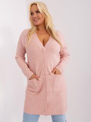 Женский светло-розовый свитер больших размеров цена и информация | Женские кофты | 220.lv