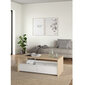 Kafijas galdiņš Aatrium Next, 120x60 cm, balts/brūns cena un informācija | Žurnālgaldiņi | 220.lv