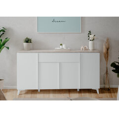 Kumode Aatrium Bertrix, 177x40x92 cm, balta cena un informācija | Kumodes | 220.lv