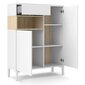 Kumode Aatrium Roomers, 88.7x36,3x118.6 cm, balta цена и информация | Kumodes | 220.lv