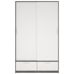 Skapis Aatrium Line, 121x60x200 cm, balts cena un informācija | Skapji | 220.lv